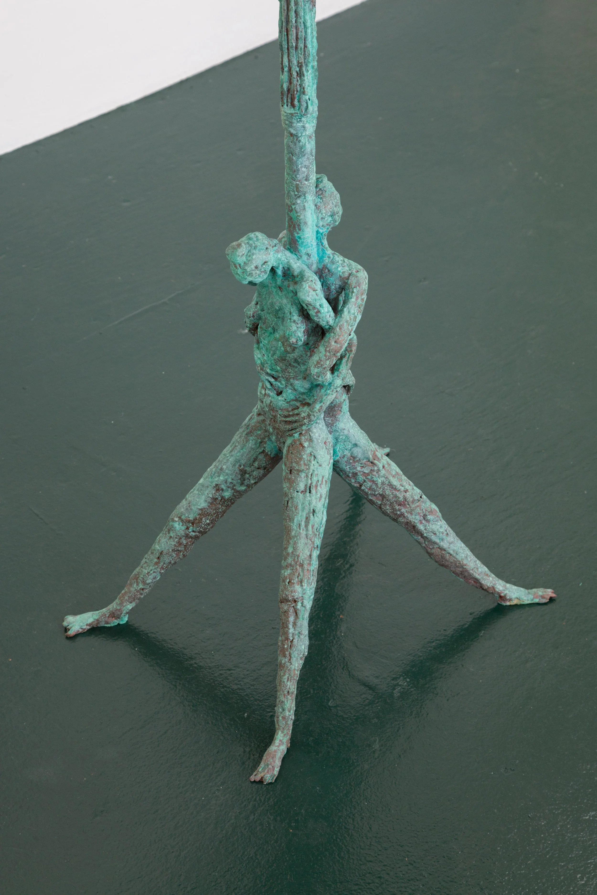   [pedestal] , 2017. PVC, wire, twine, epoxy clay, and paint. (detail) 
