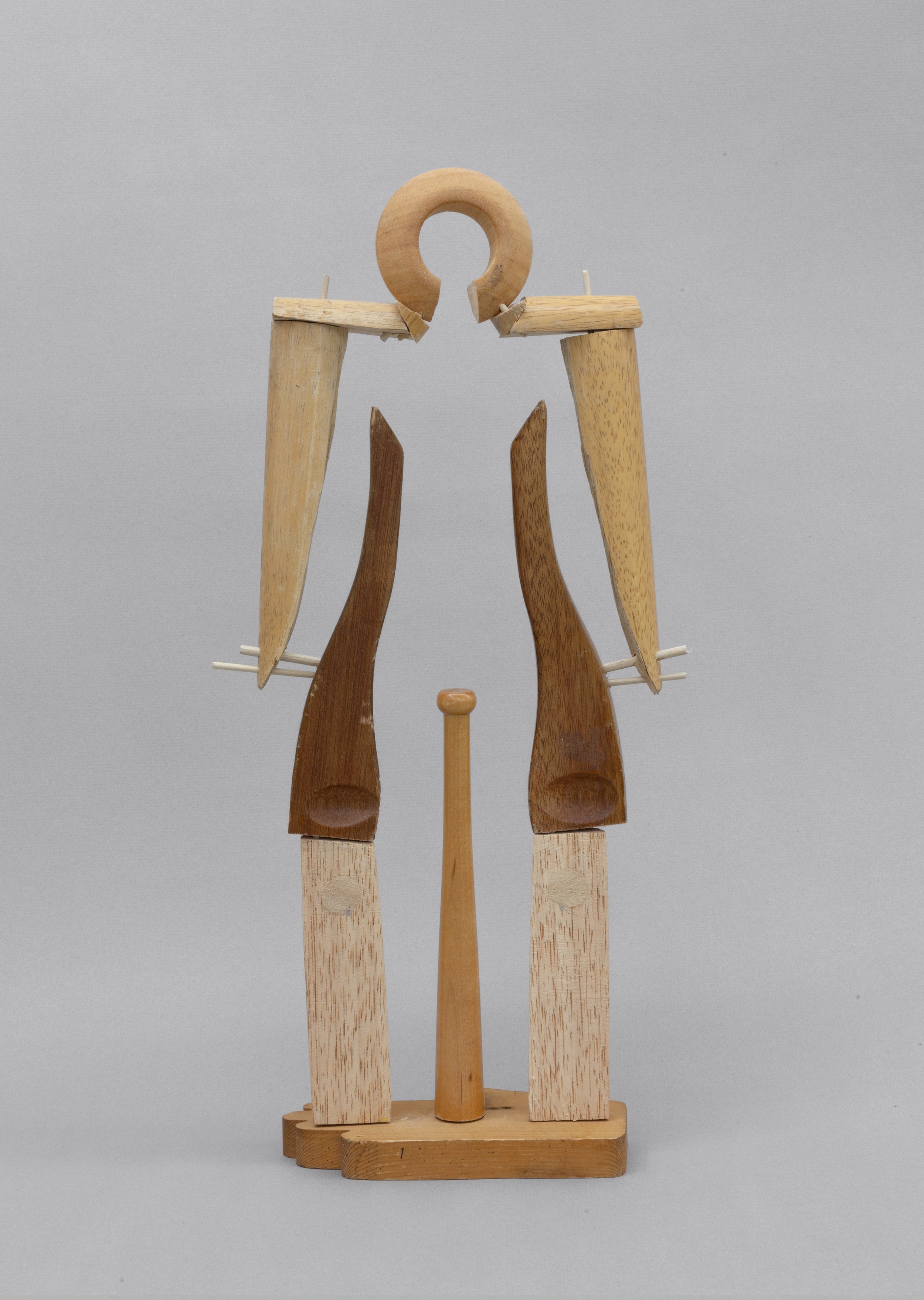   Released Spirit (wood 2) , 2023. Wood, paint. 19 x 7 x 5 in. 