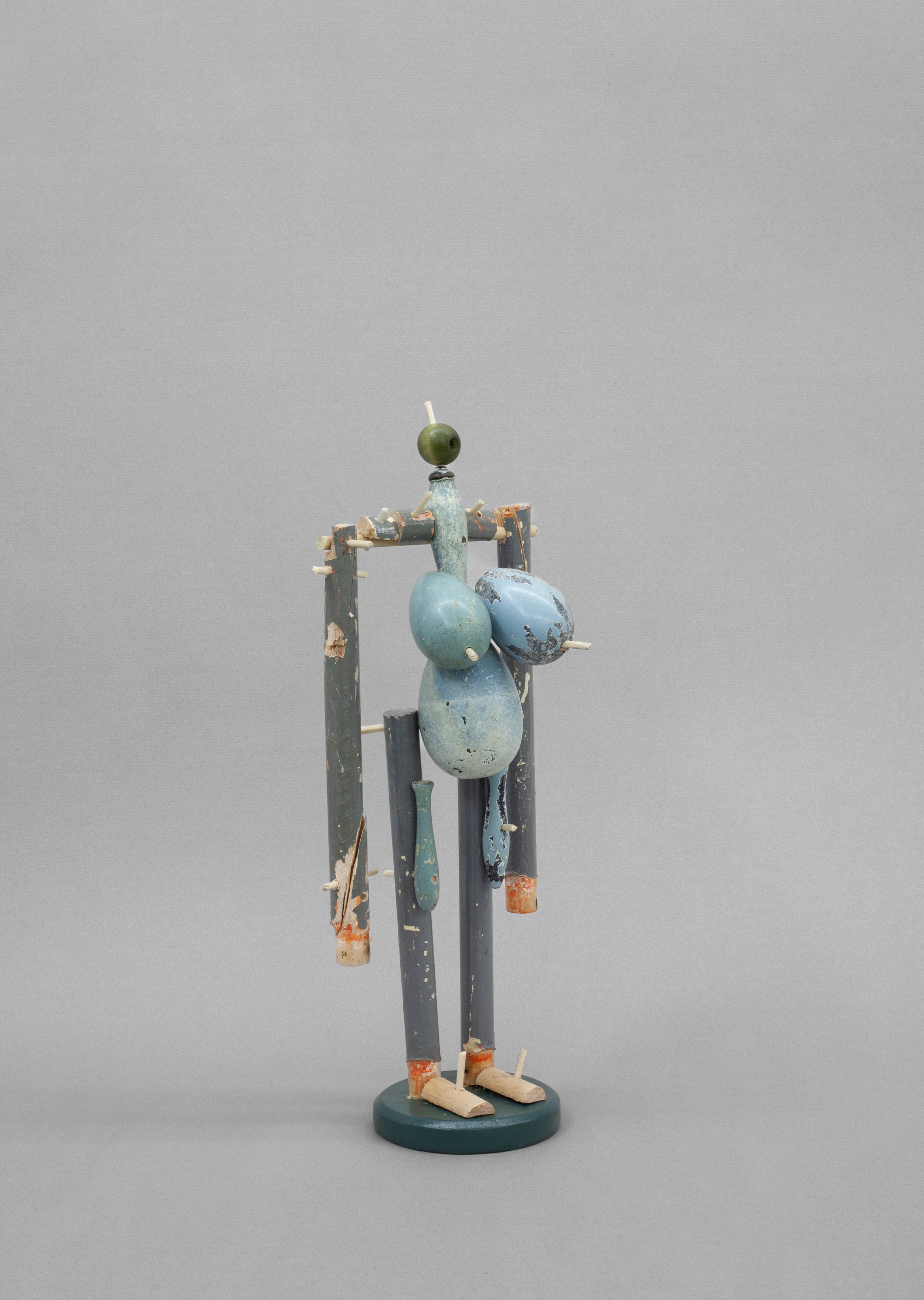   Jina (Willendorf) , 2023. Wood, paint. 13 x 6 x 4 in. 