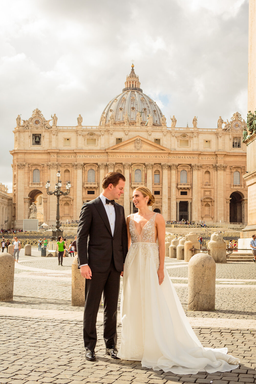 Bride and Groom at the Vatican  