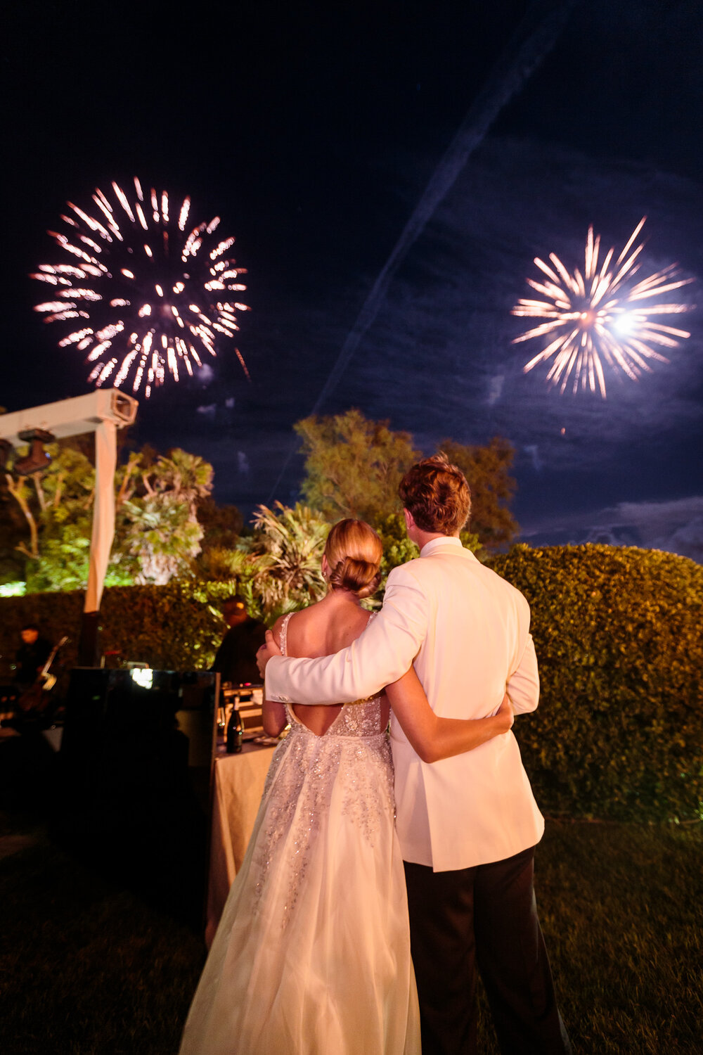Fireworks, La Posta Vecchia Wedding