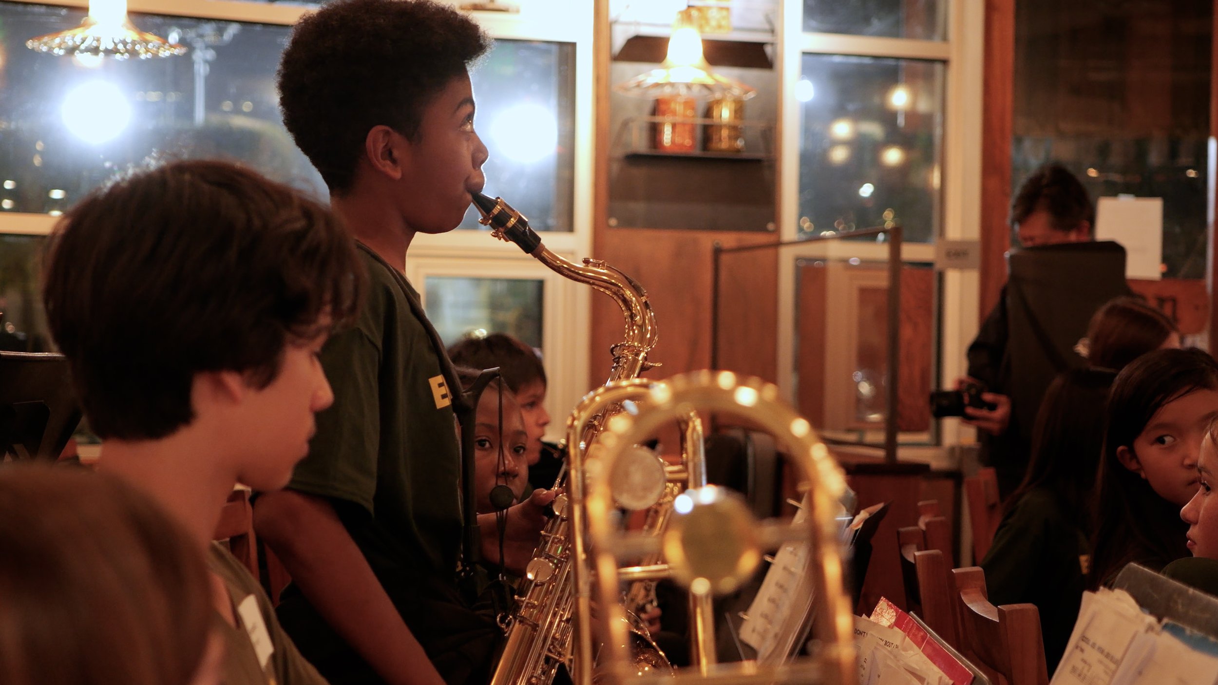 I volunteer as the Youtube chronicler for the Black Pine Circle school jazz band.  