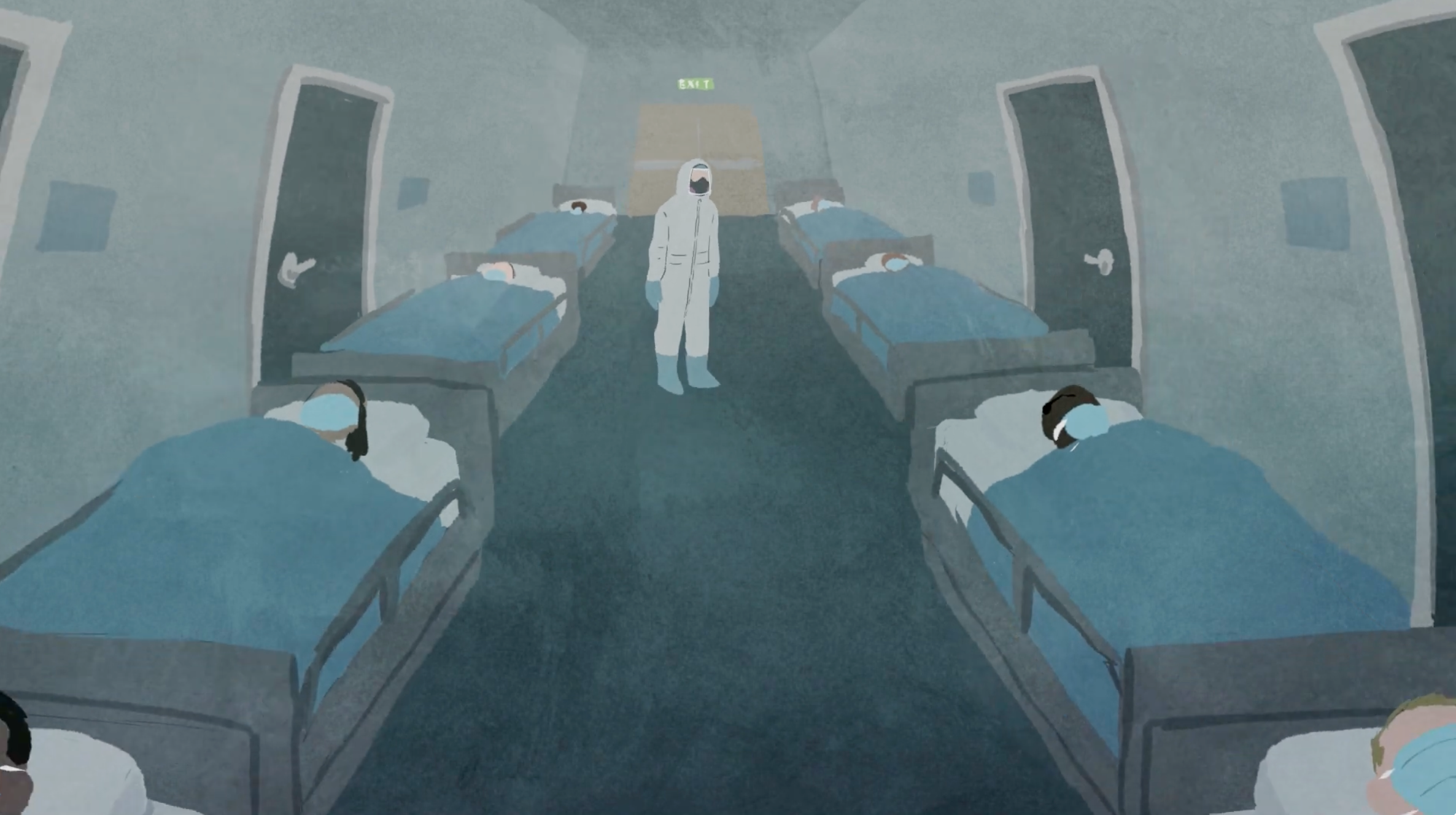An animated glimpse into the struggles of four first-responders on the frontlines of the COVID-19 crisis: an ER doctor in a New York City hospital, a chaplain in a NYC hospital, a nurse in Jerusalem, and a public health nurse combatting homelessness 