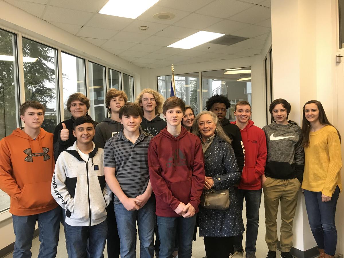 KVA Ninth Graders Visit Vance County Courthouse