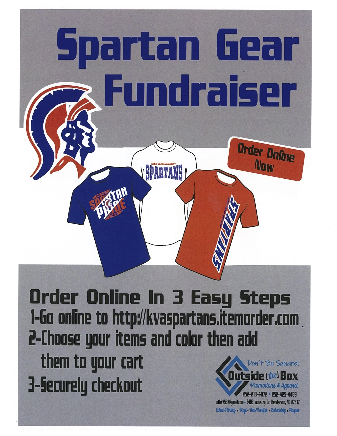 The Senior Spartan Gear Fundraiser