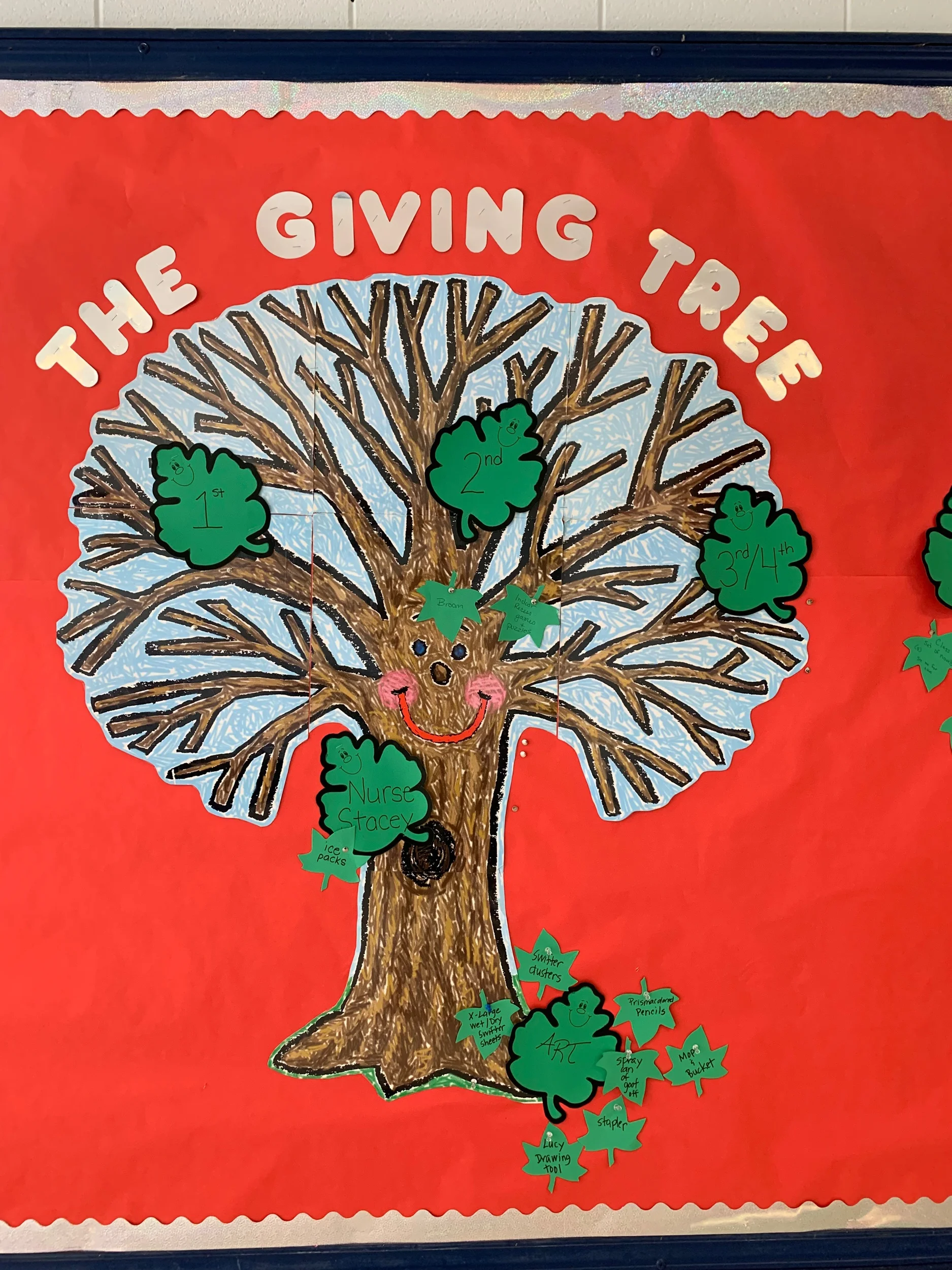 The Giving Tree - School Supplies Wish List