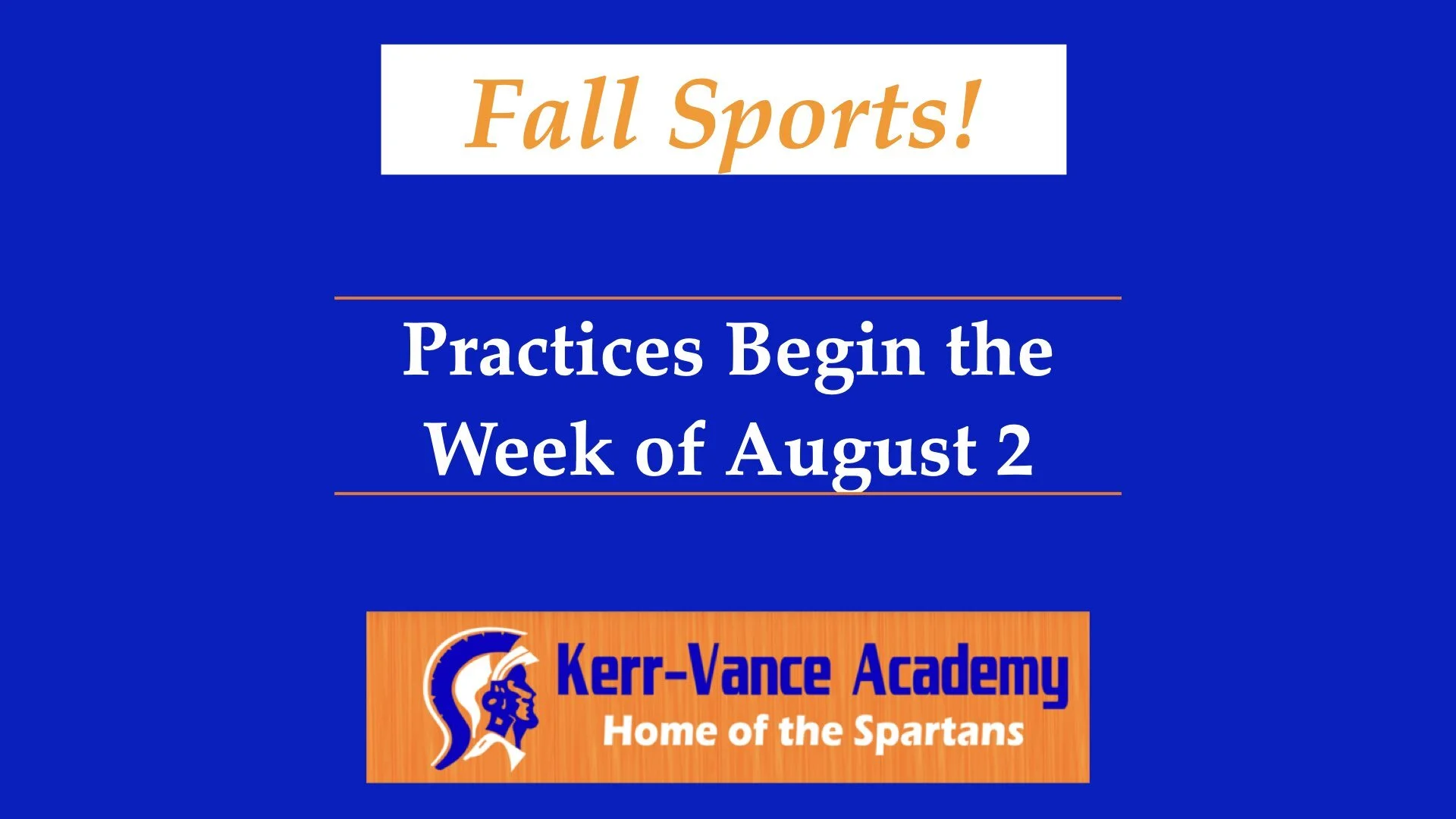 2021 Fall Sports Practices