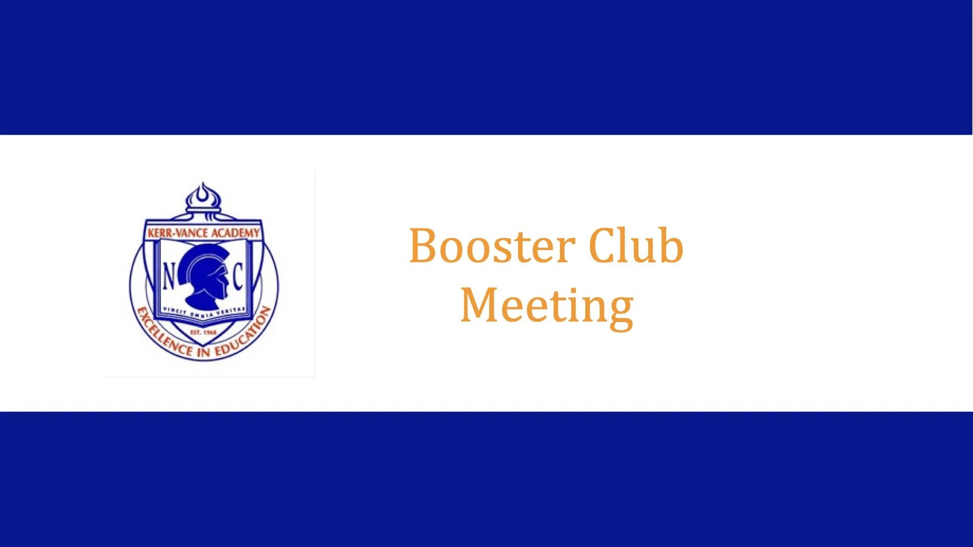 Booster Club Meeting - March 15th