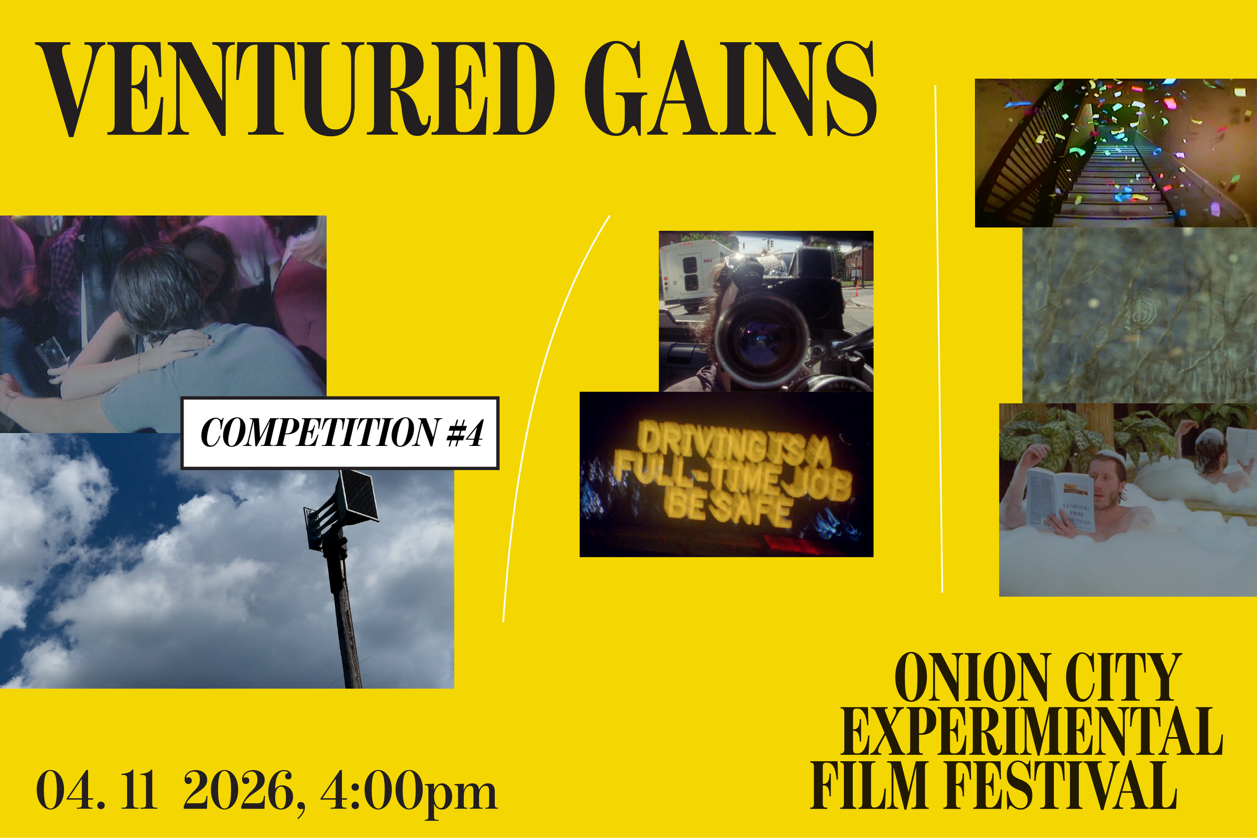 VENTURED GAINS | In-Person (4/11) | Onion City Experimental Film Festival