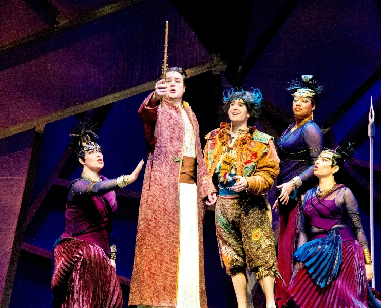 Myself, Betty Allison and Tanya Roberts, Adam Luther and John Brancy in Edmonton Opera's Magic Flute