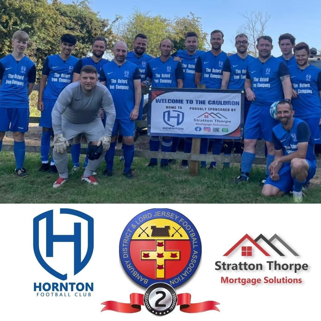 ⚽️ Massive well done to Hornton Football Club as they play their final game of the season tomorrow against Hanwell United. The team, captained by our very own Peter Thorpe, have already secured 2nd place in the Premier Division Banbury District and L