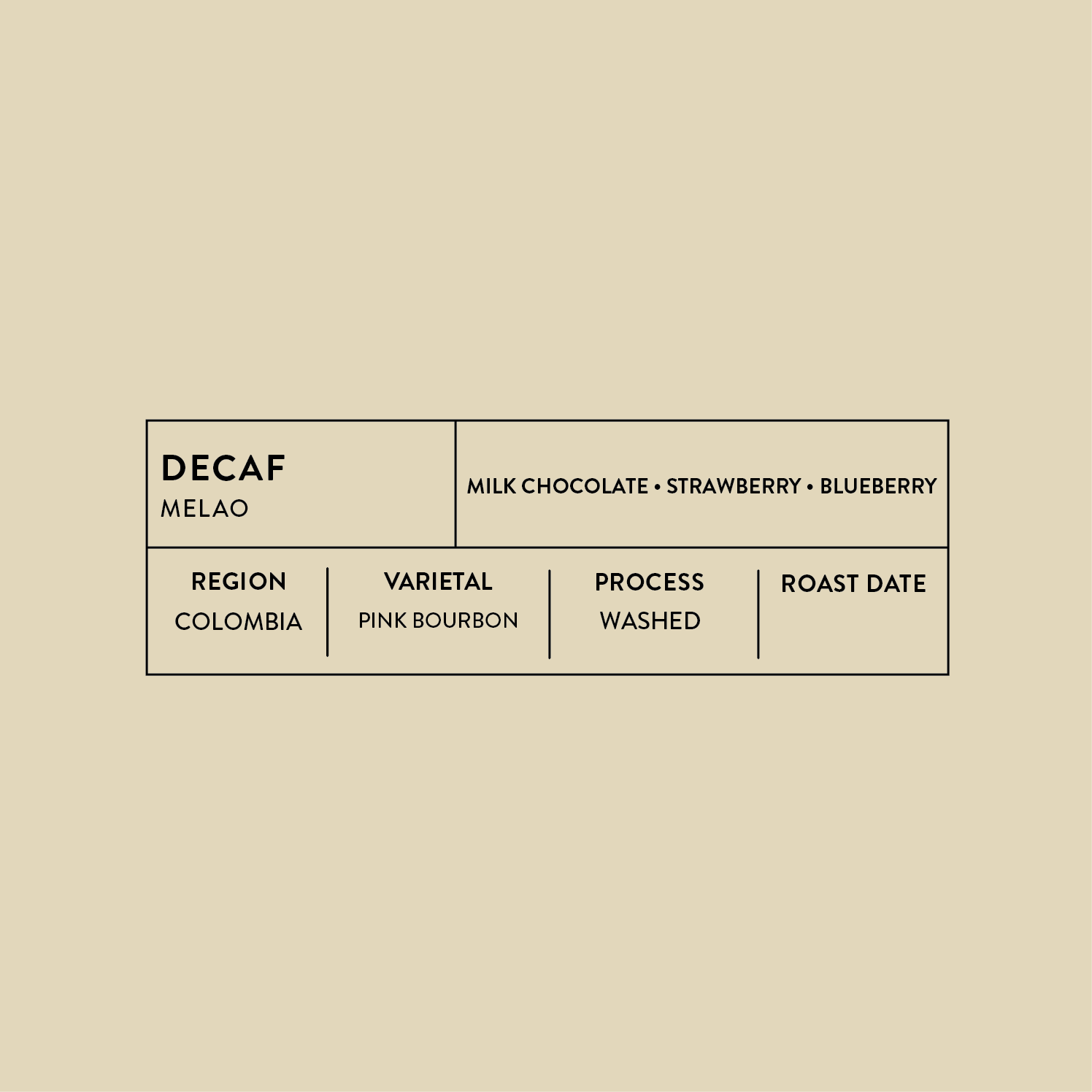 Decaf Colombia Melao