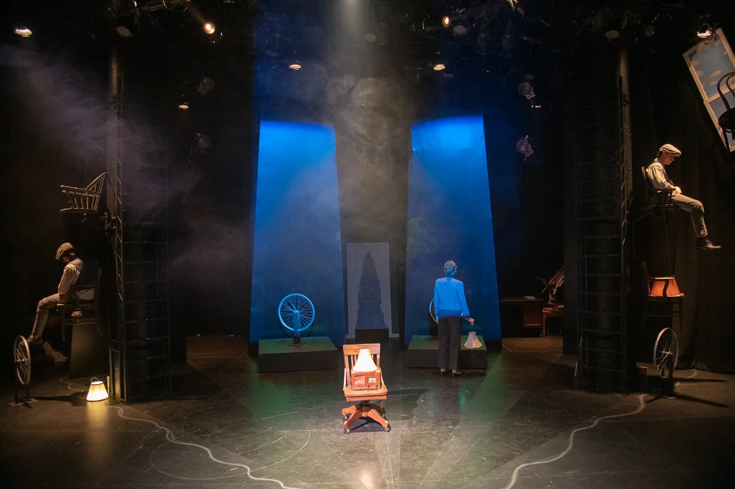 Sunlight Interior Directed and Conceived by Yo-El Cassell Production Manager: Jenn Ruygt Stage Manager: Angela Dogani Voiceover Text: Cayenne Douglass Dramaturgy: Sarah Shin Composer: Gabriel Harrison Art Installation: Won-Ju Lim (With Installation Class from Visual Arts) Scenic Design: Christa Tausney Technical Director: Kaitlyn Broadway Lighting Design: Mark Fortunato Costume Design: Azucena Dominquez Props Masters: Kayla Williams and Carli Condemi Sound Design: Stephanie Yackovetsky Projection Design: Jonas Hayes Assistant Director: Siena McMahon Movement Assistant: Isabel Van Natta