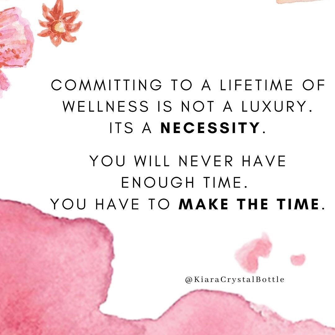 #SelfcareSaturday ✨💗
&bull;
&bull;
Committing to a lifetime of wellness is not a luxury. It is a necessity. You will never have enough time. You have to make the time! 
&bull;
&bull;
Create healthy habits, not restrictions. Embrace and love your bod