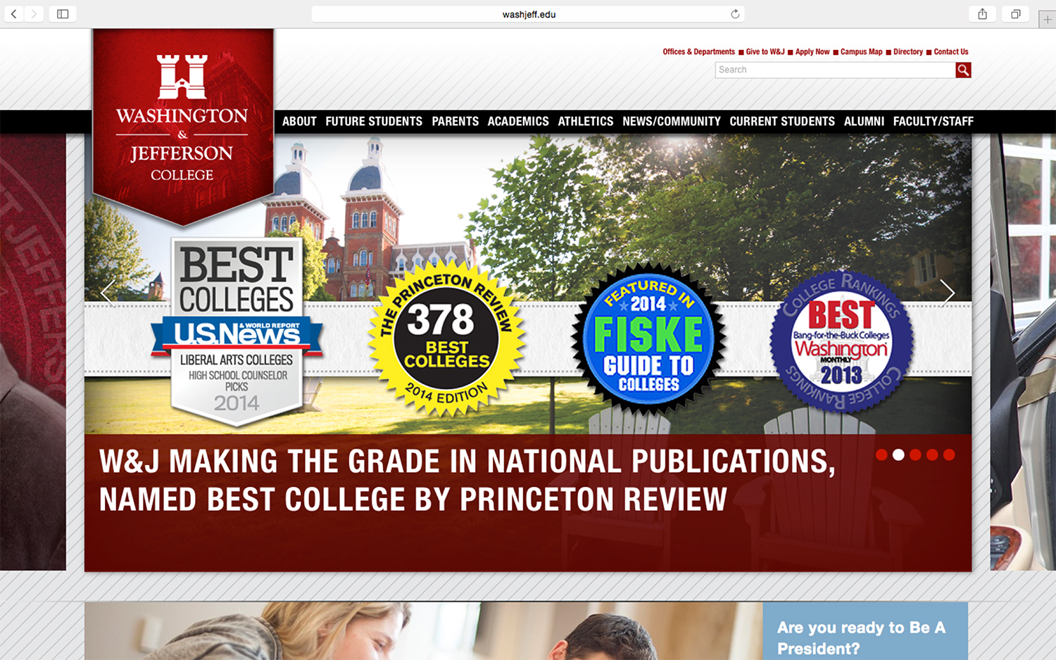 Washington &amp; Jefferson College Website