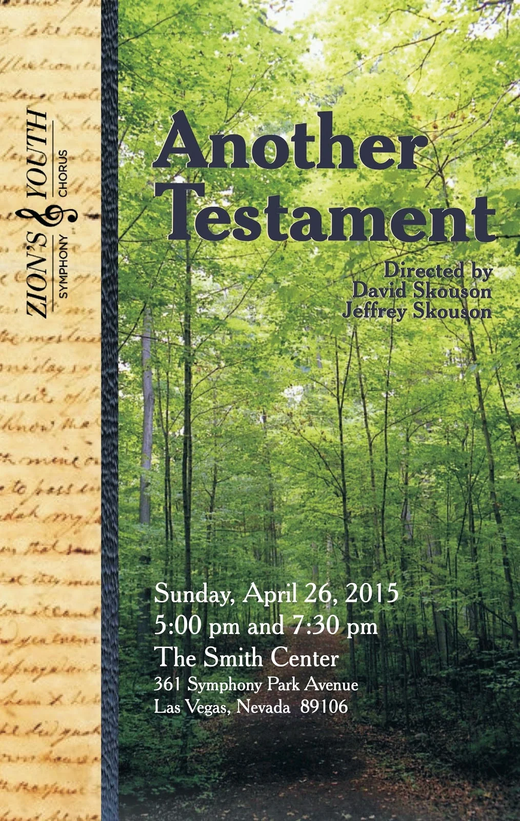 Spring 2015: Another Testament