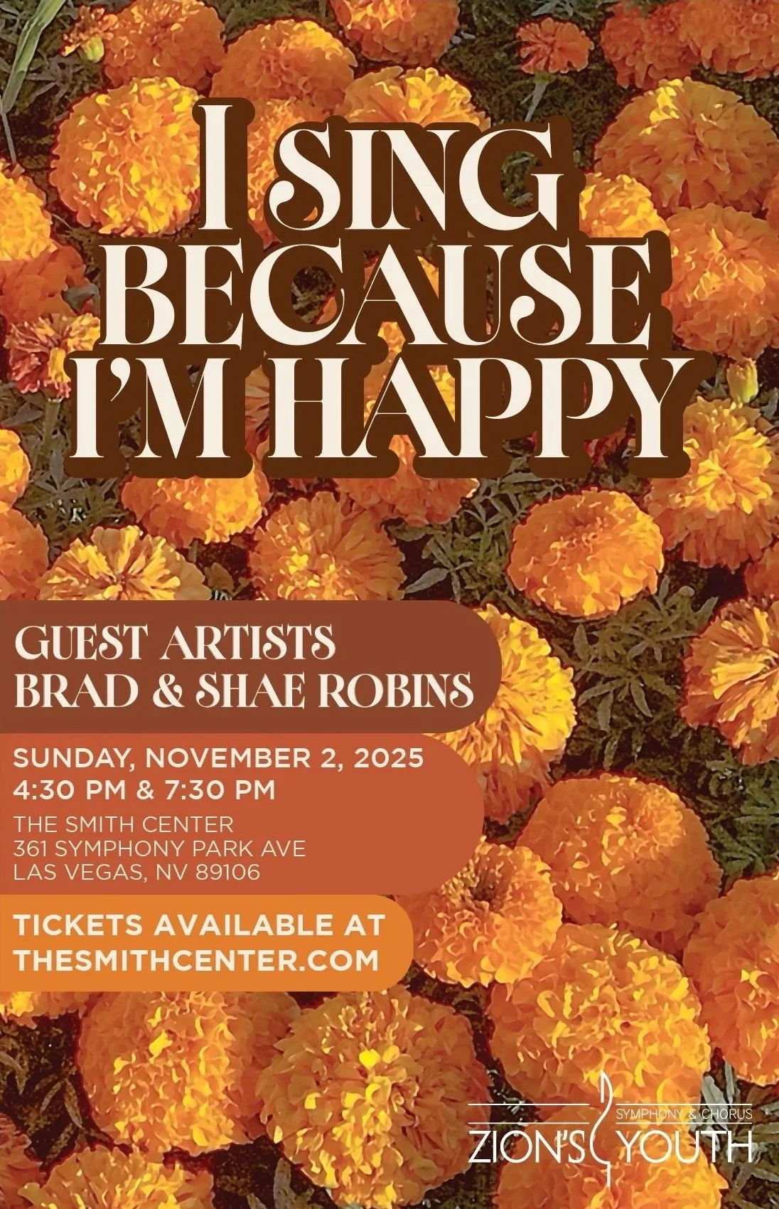 FALL 2025: I SING BECAUSE I’m HAPPY