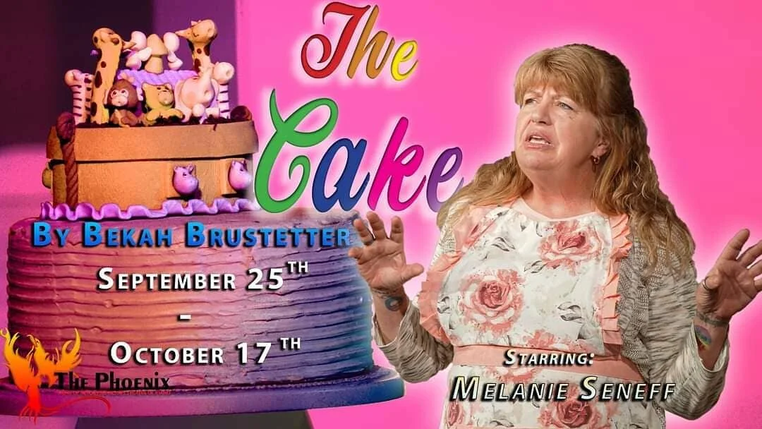 Our first dramedy of the season is upon us! &quot;The Cake&quot; premieres September 25 - October 17 starring our longtime actor, director, board member, and co-founder Melanie Seneff! See Melanie's portrayal of Della, a perky bakery owner from North