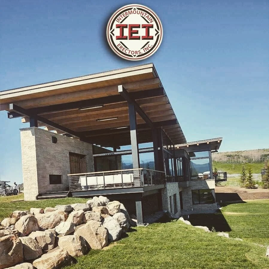 Want a forever home? Go modern, go safe, go steel. Our residential work provides solid structural steel to keep you and your family protected from the most extreme elements. The exposed steel beams and cable railing seen on this unit in Jackson are j