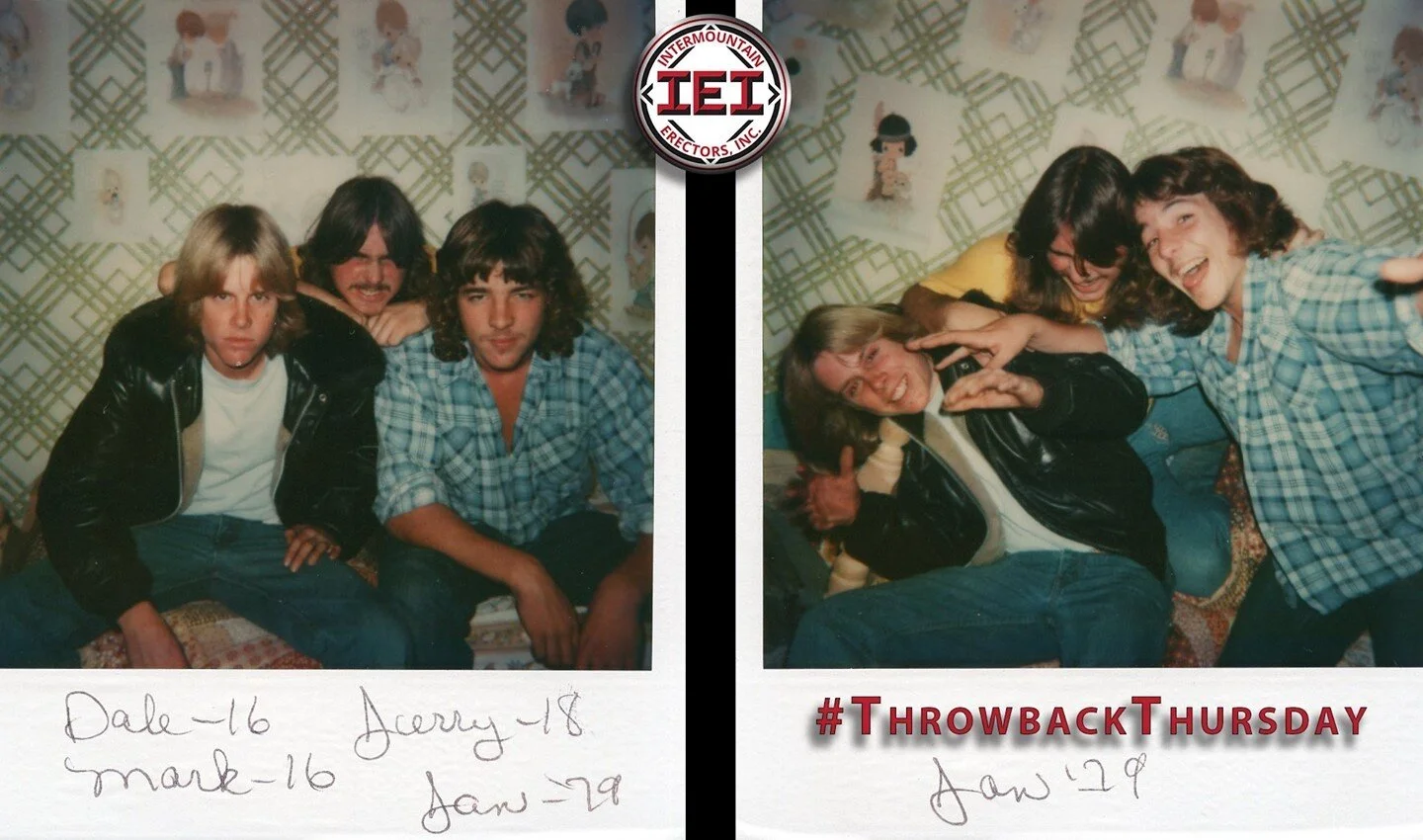 It's time for your #ThrowbackThursday. 16 years old looked good on these pioneers of our companies!

#steelerectors #construction #structuralsteel #miscellaneoussteel #thursday #steel #iron #ironworkers