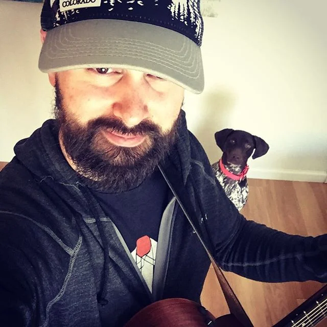 Never a more captive audience! #dogsitting #guitar #music #voormi #colorado