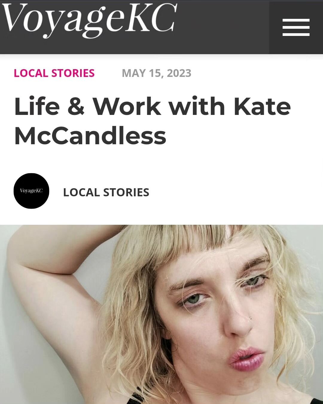 Oh heeeeeey @voyagekcmag 

Thank you 🙏🔥

Like in bio

or

https://voyagekc.com/interview/life-work-with-kate-mccandless-of-kansas-city-mo/

Catch me performing PJ HARVEY's TO BRING YOU MY LOVE this Summer at @lemonadeparkkc with THE CODY WYOMING DE