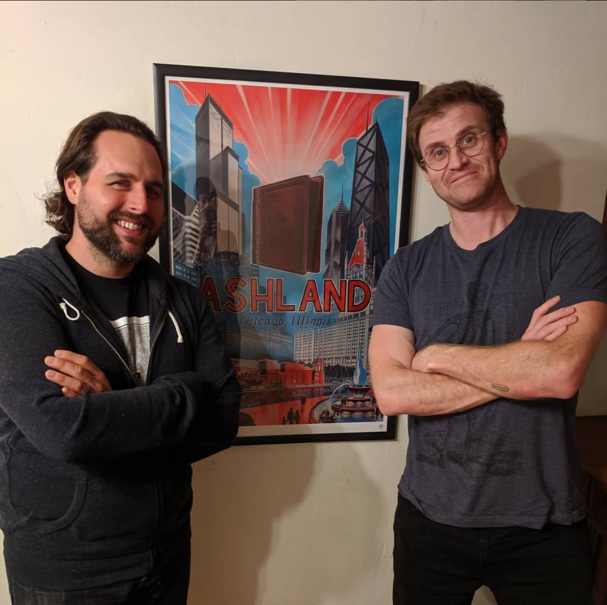  Ashland Leather poster, painted by Genivieve Le Duc.  