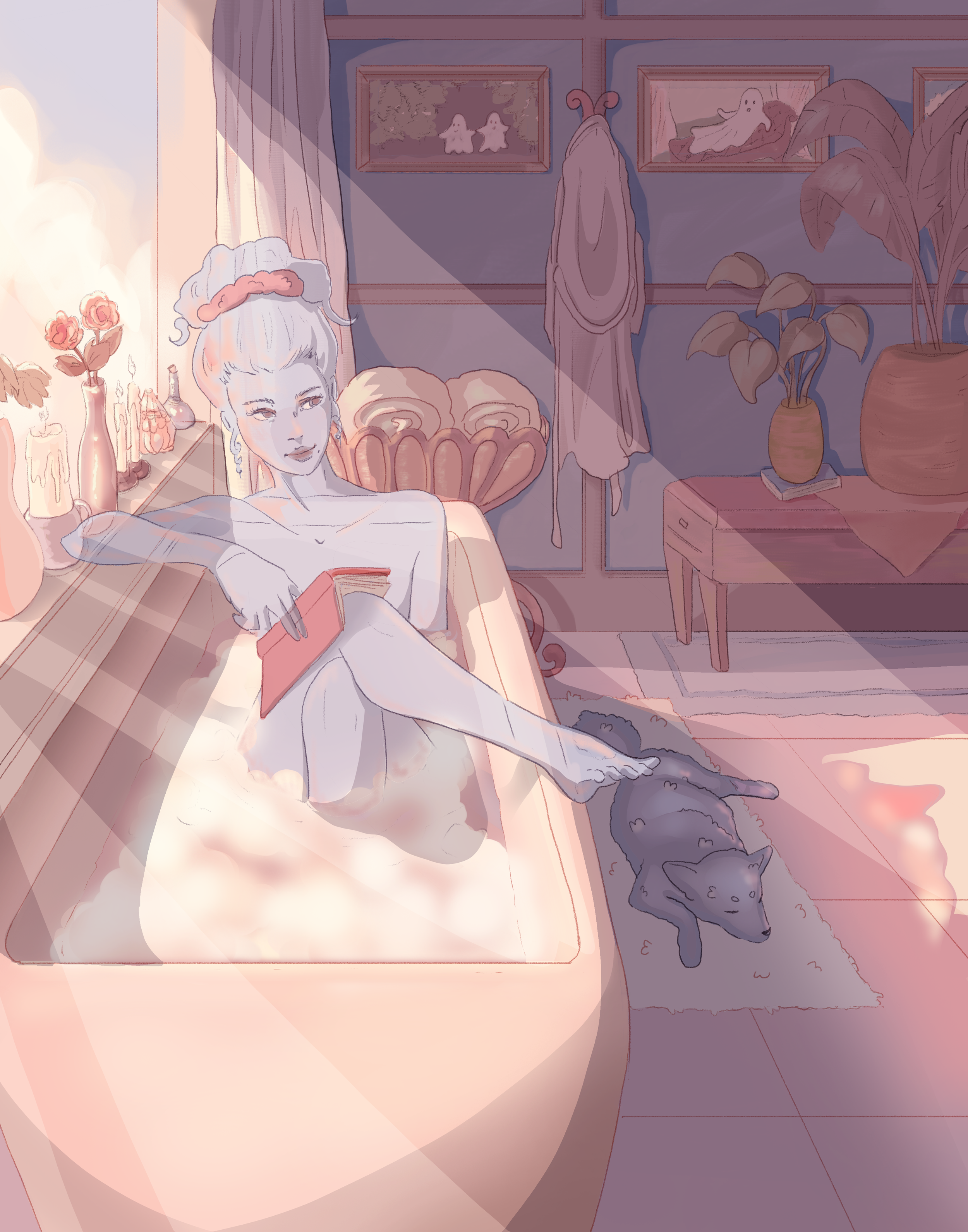 Ghost Bath Print