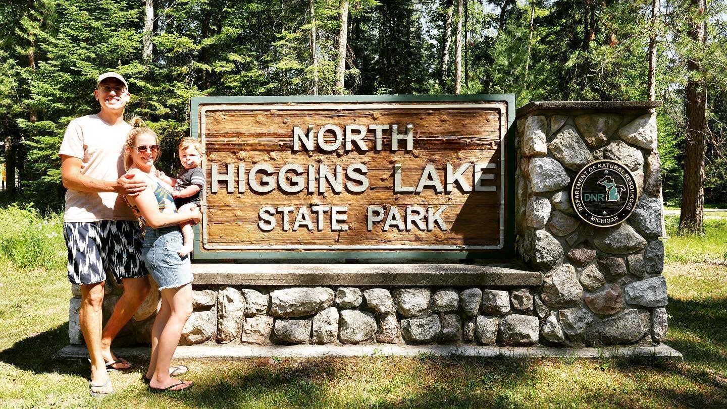 And that&rsquo;s a wrap on North Higgins Lake State Park, Loren&rsquo;s 6th Michigan State Park.

The lake was gorgeous&mdash;calm and clear&mdash;and Loren was intrigued by all of the sand. It was his first time playing at a beach! ☀️⛱🌊 We loved th