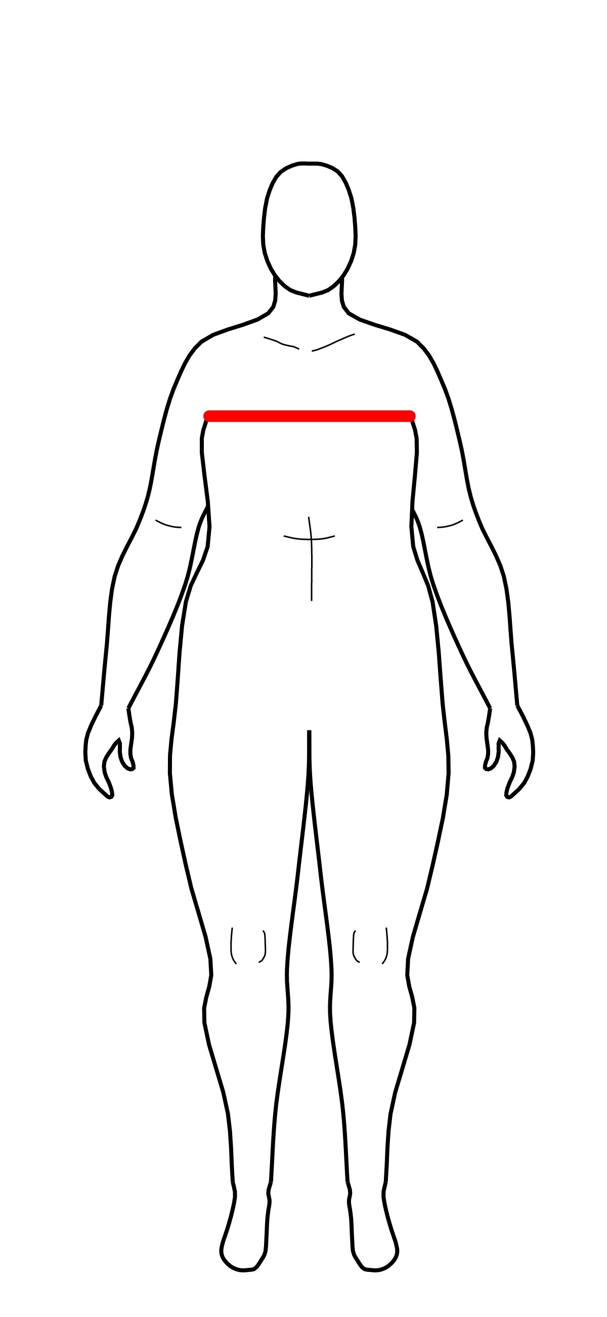 Upper chest circumference with binder (Copy)