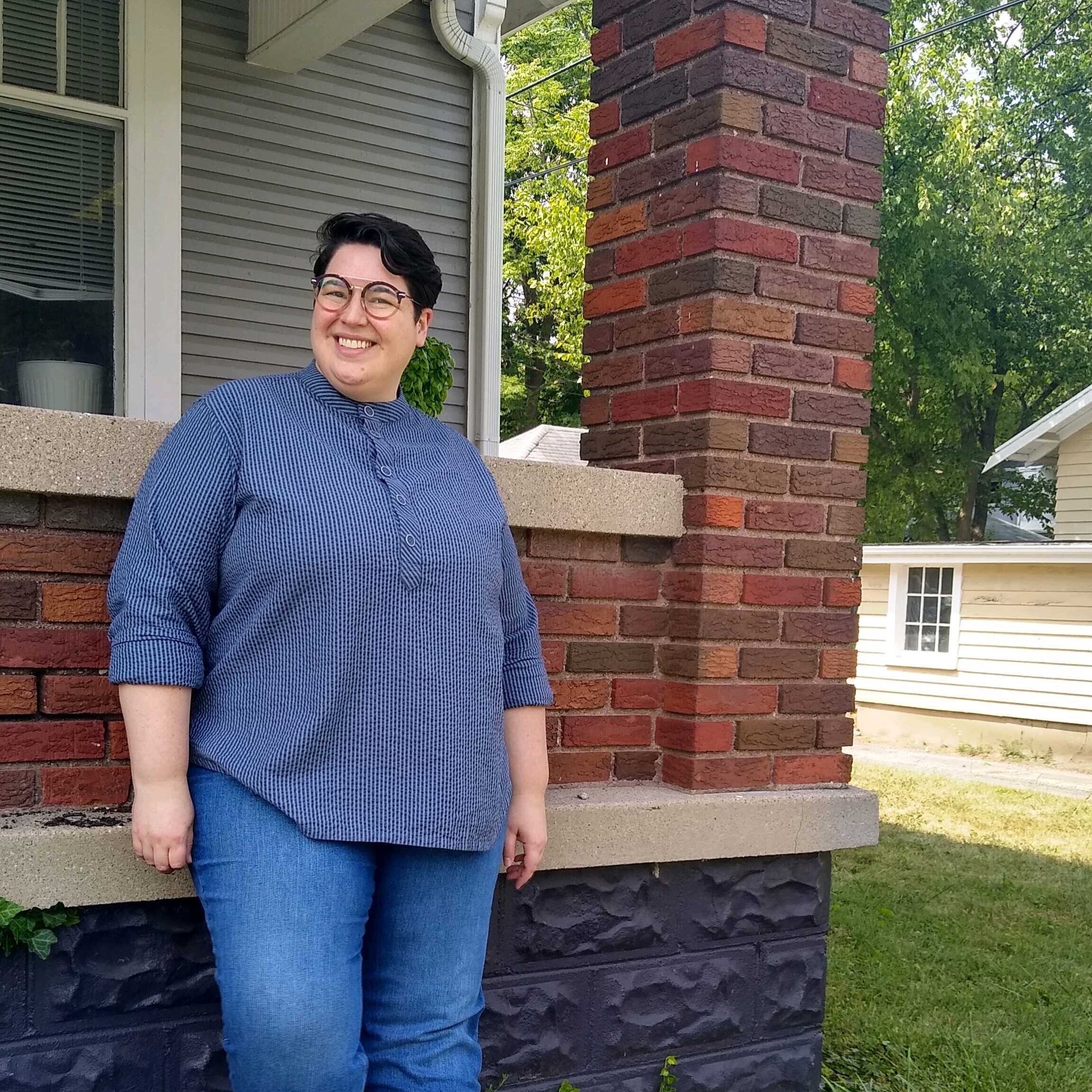 Shannon: Flat-Front Shirts over Bras or Binders