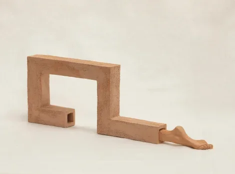  Ego. 2024. Fired clay. 145 x 450 x 40mm 