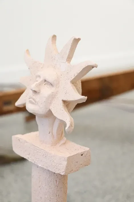  Detail  Hubris . 2024. Fired clay. 600 x 140 x 90mm 