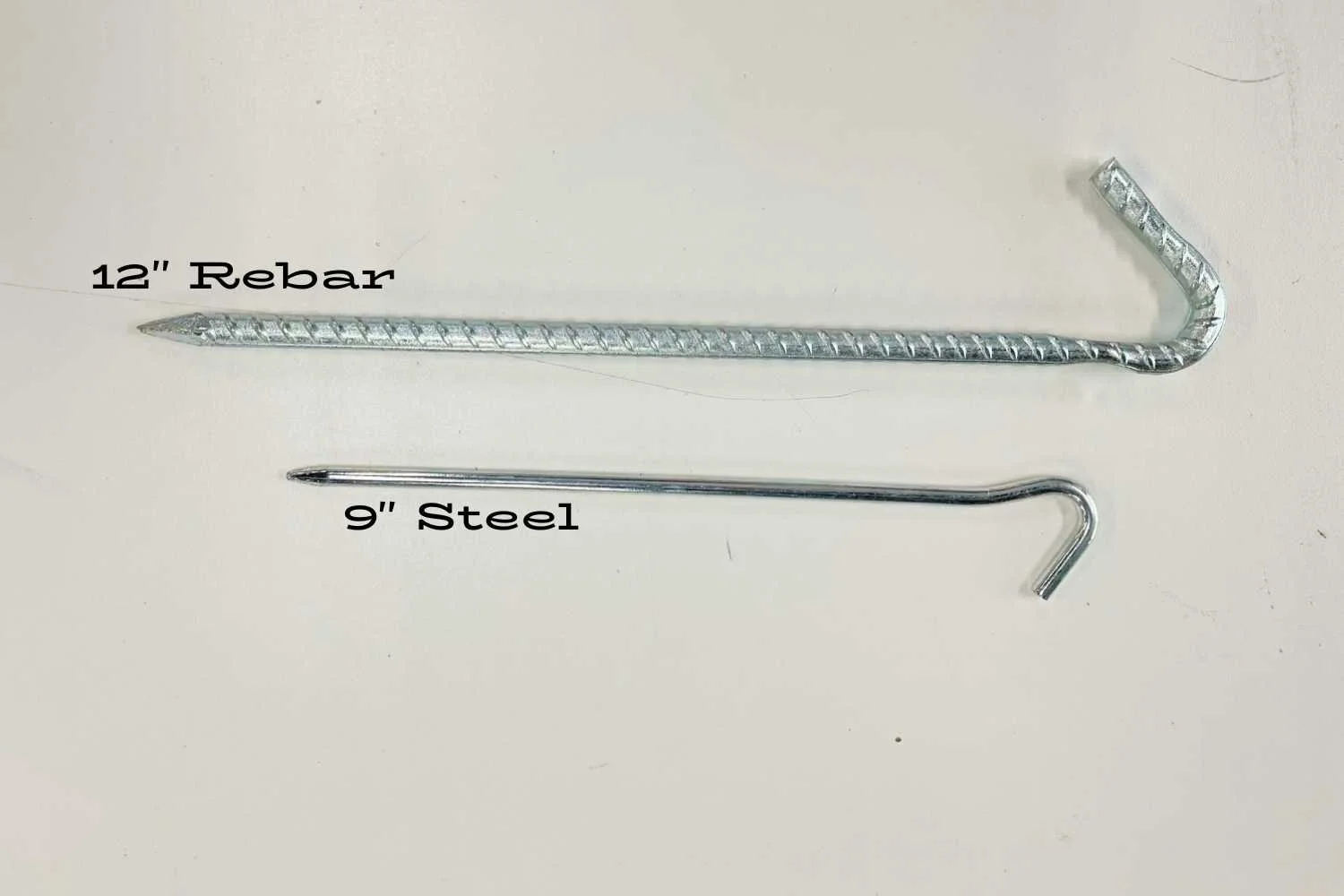 sizes of ground pegs for tent