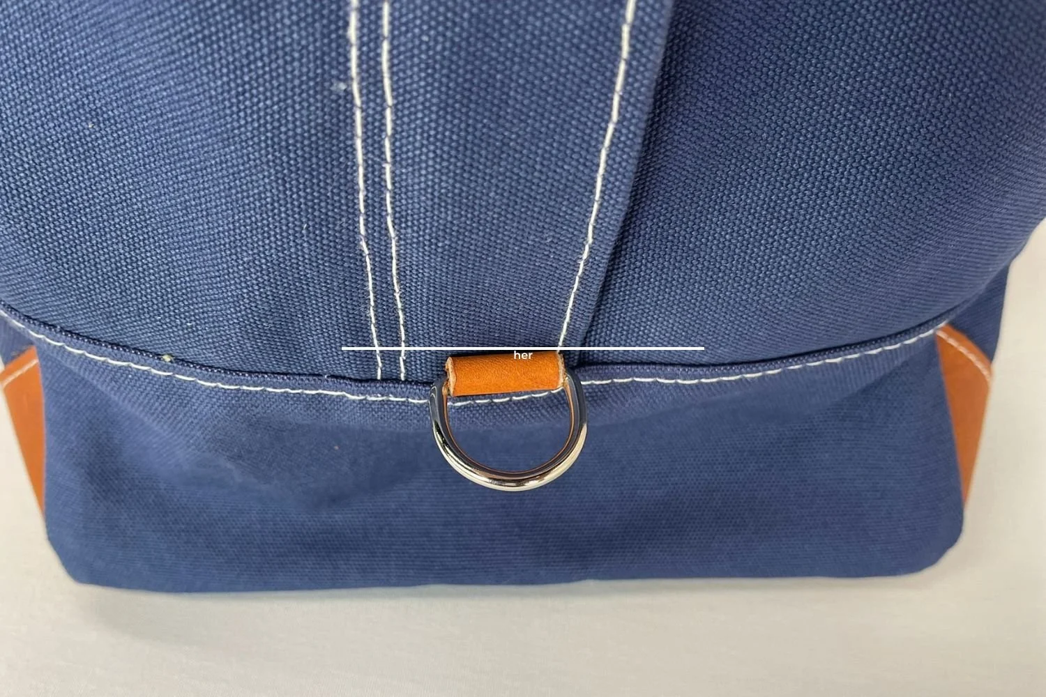 brown leather d-ring