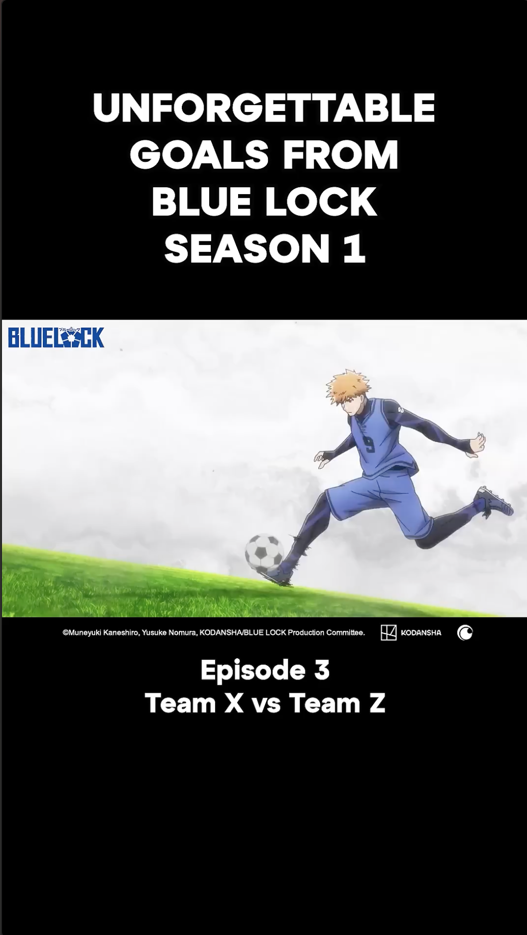 Goals from Blue Lock S1