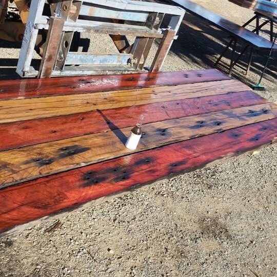 Reclaimed Timber Railway Sleeper Slab Table Top