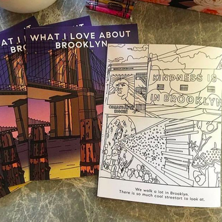 Brooklyn bridge coloring book