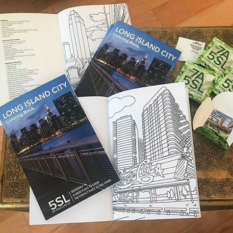 long island city custom coloring book