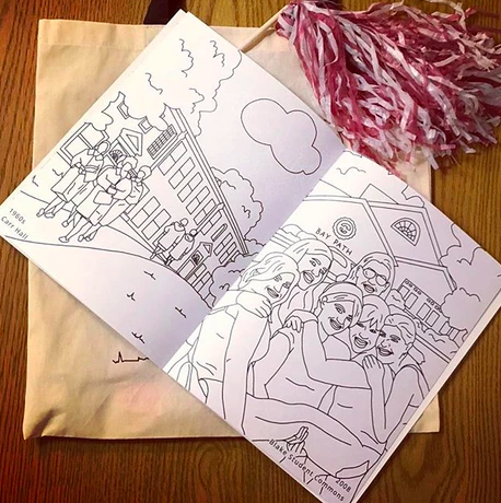 University custom coloring book