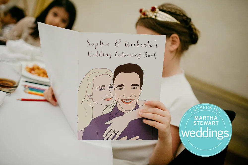 Give your wedding guests a personalized gift ??? Custom Coloring Books ...