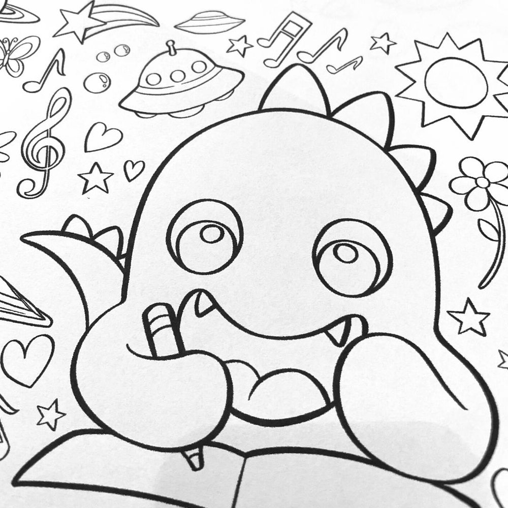 Cute Monster Coloring Pages — Custom Coloring Books