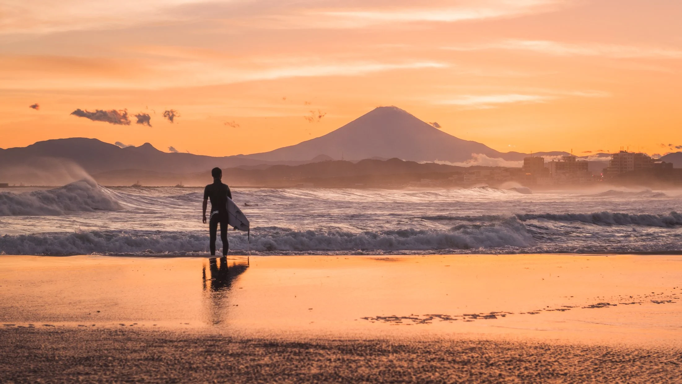 SurferOnChigasakiBeachwithFuji.jpg