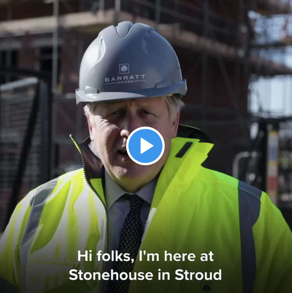 Prime Minister Boris Johnson visits site