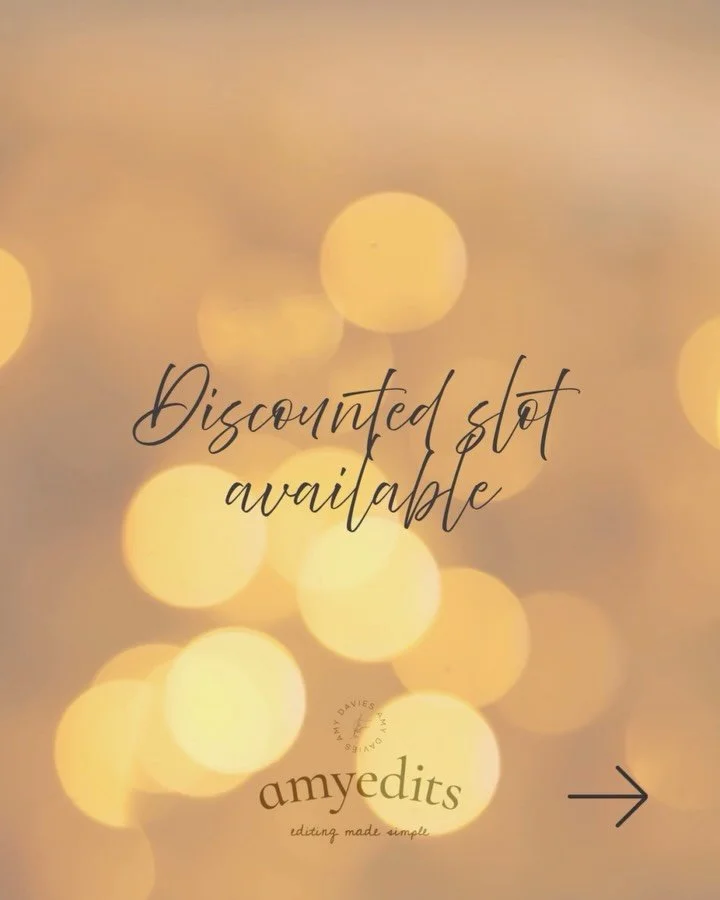 ✨ Slot available over New Year! ✨ ⁣
⁣
Rescheduling is an inevitability in my line of work. Life happens, plans change, writing goes to pot. The downside for me? I have to find another client to work with potentially last minute. But the upside? I hav
