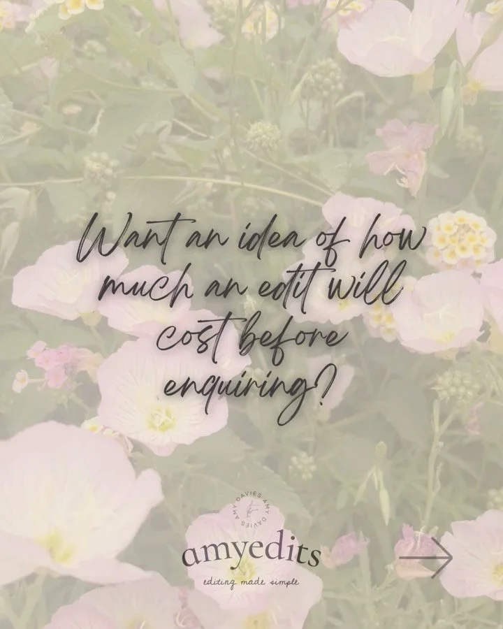 By popular demand, you can now get an idea of cost for editing services.

That&rsquo;s all! Go enjoy yourselves now. 

🤸&zwj;♀️

#editingrates #amyeditsuk #fictioneditor #freelanceeditor #editingservices