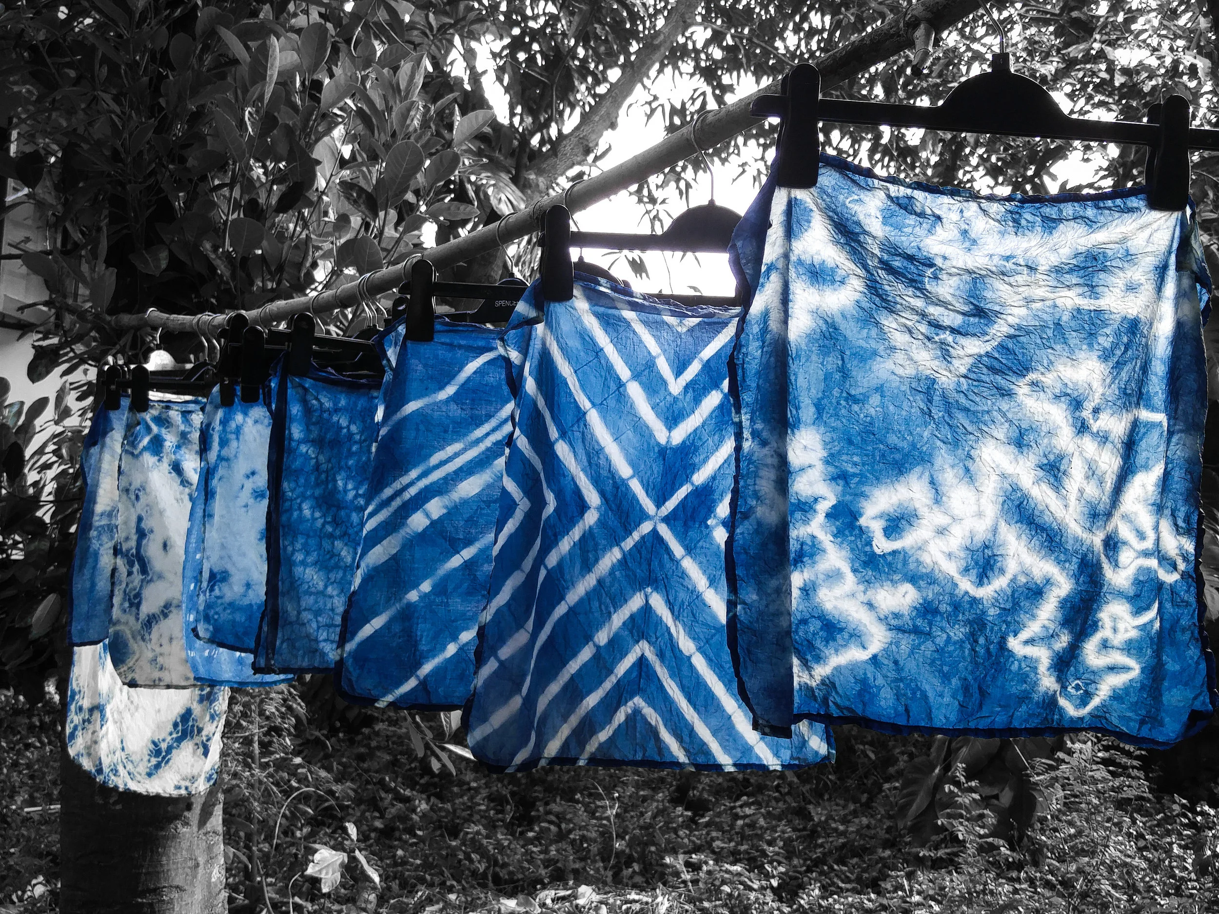 Shibori Part II: Indigo Dyeing Samples