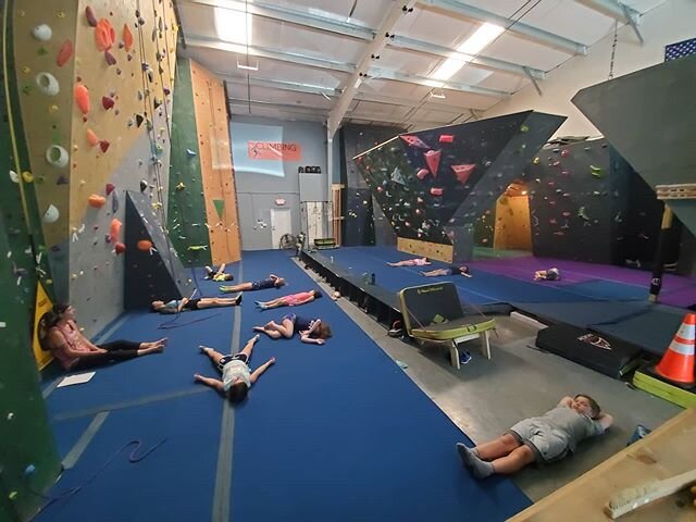 At the end of day 2 of climbing camp, we took some time to relax, time to breath, stretch, and time to be still (but just a little) 
The rest of the day was climbing, learning, and playing!
Registration is open for the three remaining camps:
www.clim