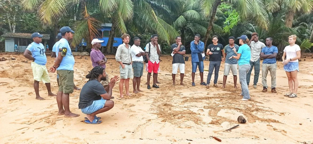Tour guides are receiving practical and theoretical training on how to observe sea turtles