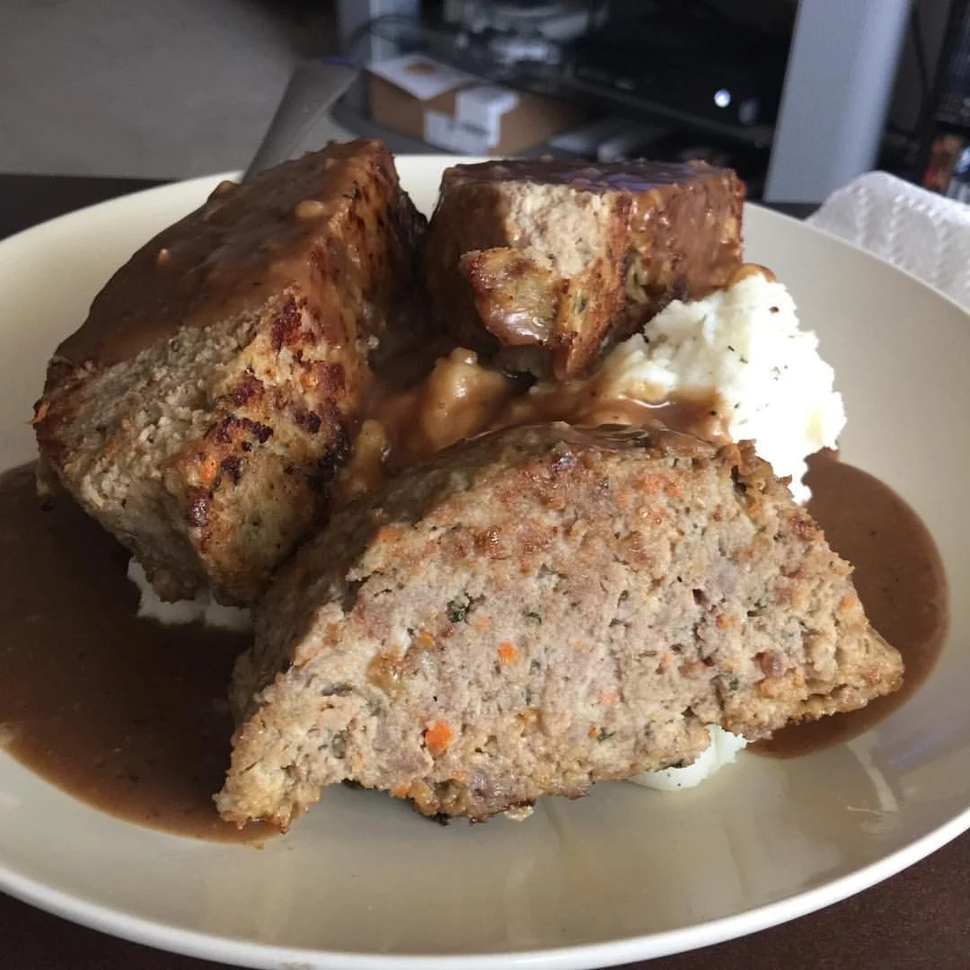 3 Meat Meatloaf w/ Gravy